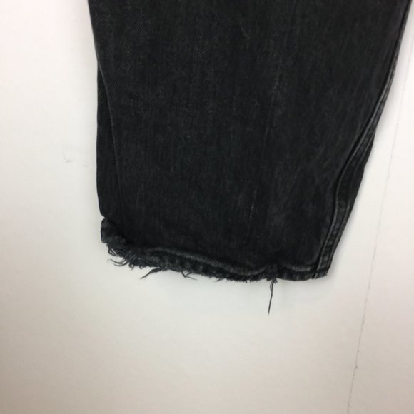 Abercrombie & Fitch Jeans 28/6R Womans 90s Straight Ultra High-Rise Black Denim - Picture 15 of 16